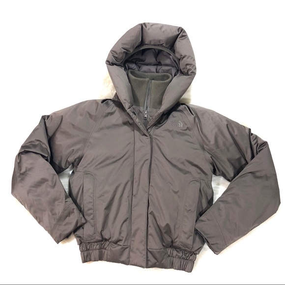 The North Face Jackets & Blazers - The North Face Brown Bomber Goose Down Jacket